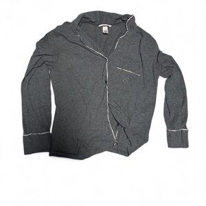 Charcoal Gray Lightweight Button Sweater - Victoria's Secret